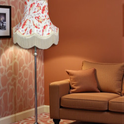 Oriental Ivory Koi Carp Fabric Lampshades