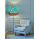 Oriental Jade and Gold Koi Carp Fabric Lampshades