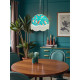 Oriental Jade Koi Carp Dome Fabric Lampshade