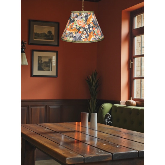 Oriental Koi Carp Fabric Tapered Empire Lampshades