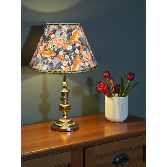 Oriental Koi Carp Fabric Tapered Empire Lampshades