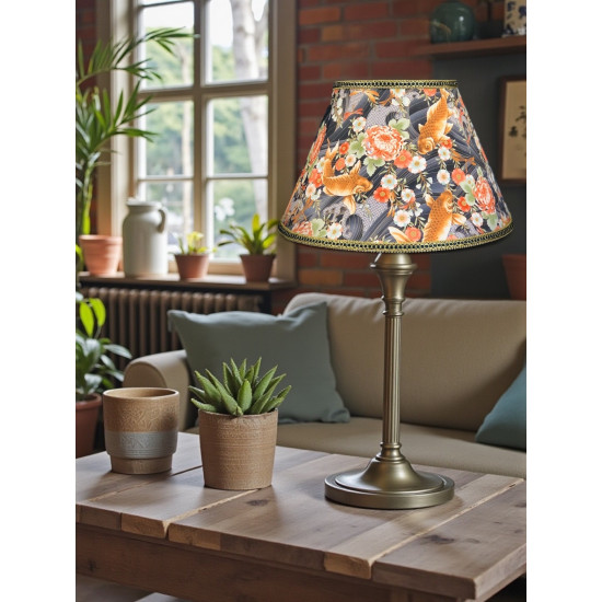 Oriental Koi Carp Fabric Tapered Empire Lampshades