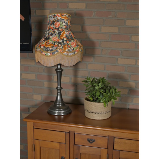 Oriental Koi Carp Fabric Double Scallop Lampshades