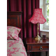 Cream and Red Lace Modern Scalloped Fabric Lampshades