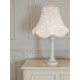 Cream French Lace Modern Scalloped Fabric Lampshades