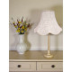 Cream French Lace Modern Scalloped Fabric Lampshades
