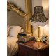 Gold and Black Lace Fabric Lampshades