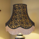 Gold and Black Lace Fabric Lampshades