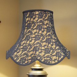 Gold and Black Lace Modern Fabric Lampshades