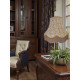 Gold and Cream Lace Fabric Lampshades