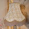 Gold and Cream Lace Fabric Lampshades