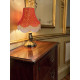 Gold and Red Lace Fabric Lampshades