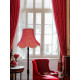 Gold and Red Lace Modern Fabric Lampshades