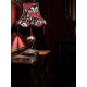 Gothic Skulls and Roses Black Tasseled Fabric Lampshades
