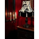 Gothic Skulls and Roses White Tasseled Fabric Lampshades