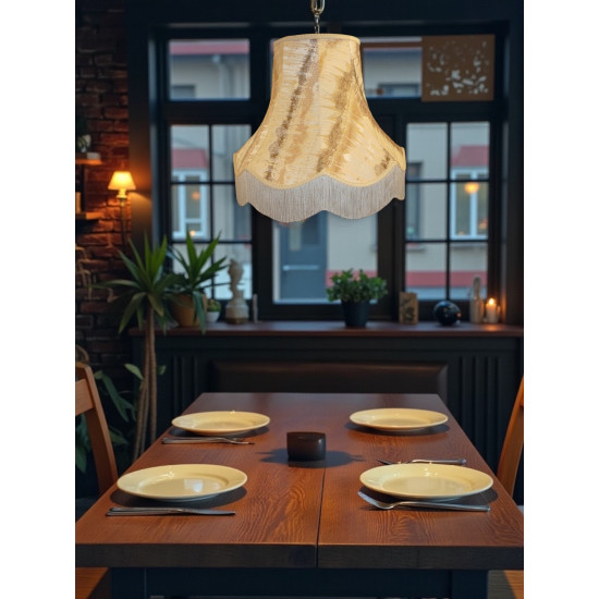Moroccan Inca Cream Fabric Lampshades