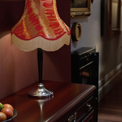 Moroccan Inca  Rosso Red Fabric Lampshades