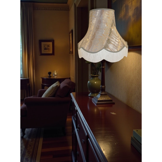 Moroccan Inca Silver Fabric Lampshades