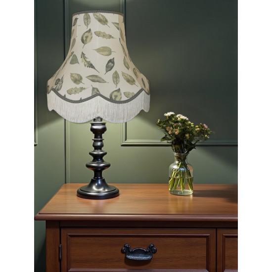 Autumn Leaf Fabric Scalloped Lampshades