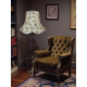 Autumn Leaf Modern Scalloped Fabric Lampshades