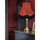 Rouge Red and Brown Leaf Single Fabric Lampshades