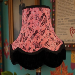 Pink Antique Fabric Lampshades