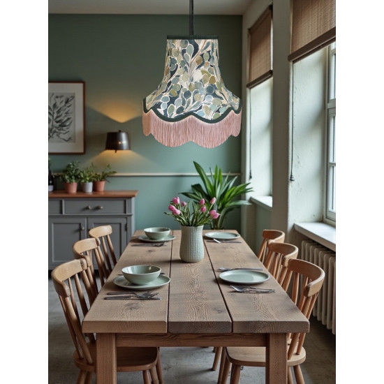 Porter and Stone Mardi Gras Green Lampshade