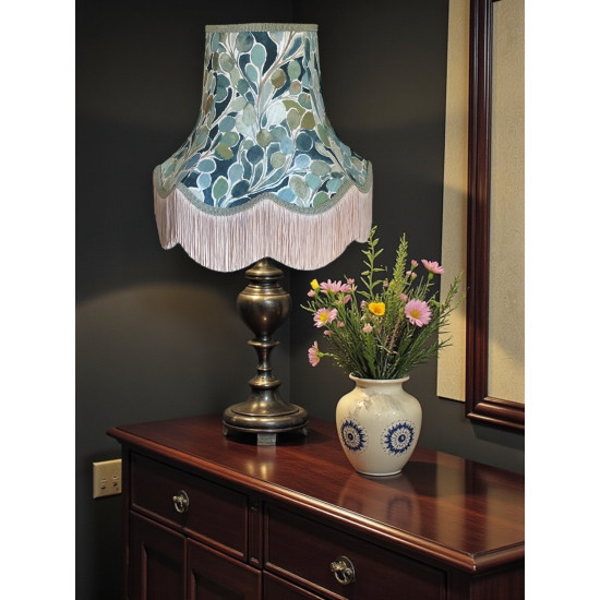 Porter and Stone Mardi Gras Sage Lampshade