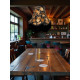 Pocket Watch Black Fabric Lampshades