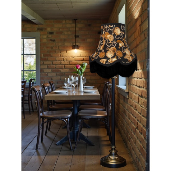 Pocket Watch Black Fabric Lampshades