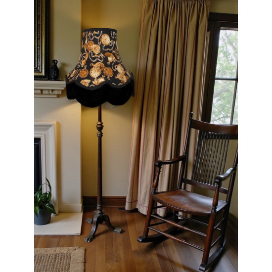 Pocket Watch Black Fabric Lampshades