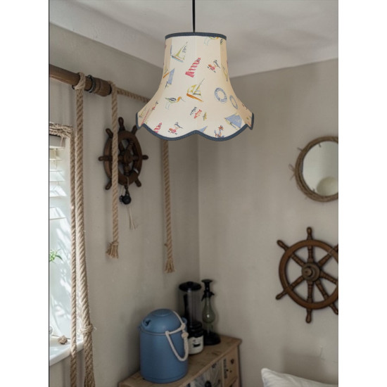 Padstow Nautical Sailing Modern Lampshade