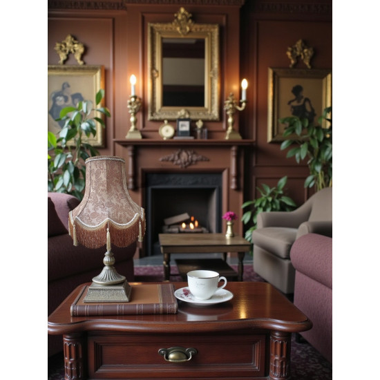 Paisley Jacquard Antique Gold and Cream Lampshade