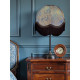 Paisley Jacquard Aqua Blue and Black Dome Lampshade
