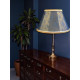 Paisley Jacquard Aqua Blue and Cream Fabric Tapered Empire Lampshade