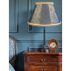 Paisley Jacquard Aqua Blue and Cream Fabric Tapered Empire Lampshade