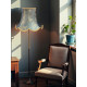 Paisley Jacquard Aqua Blue and Gold Modern Lampshade