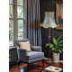 Paisley Jacquard Aqua Blue and Gold Modern Lampshade