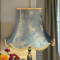 Paisley Jacquard Aqua Blue and Gold Modern Lampshade