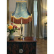 Paisley Jacquard Aqua Blue and Cream Lampshade