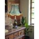 Paisley Jacquard Aqua Blue and Cream Lampshade