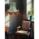 Paisley Jacquard Aqua Blue and Cream Lampshade