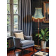 Paisley Jacquard Aqua Blue and Cream Lampshade