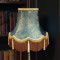 Paisley Jacquard Aqua Blue Lampshade