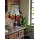 Paisley Jacquard Aqua Blue and Black Lampshade