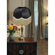Paisley Jacquard Black and Cream Dome Lampshade