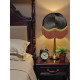 Paisley Jacquard Black and Gold Dome Lampshade