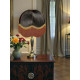 Paisley Jacquard Black and Gold Dome Lampshade