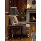 Paisley Jacquard Black and Gold Fabric Tapered Empire Lampshade