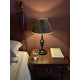 Paisley Jacquard Black and Gold Fabric Tapered Empire Lampshade
